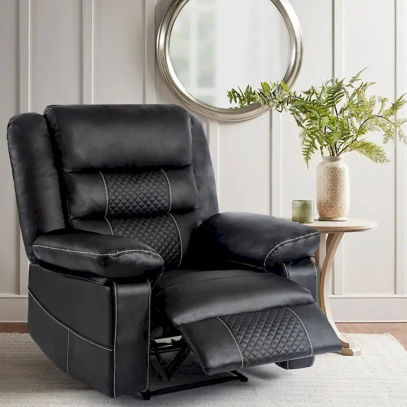 Fauteuil de massage inclinable en cuir respirant, canapé manuel inclinable pour salon