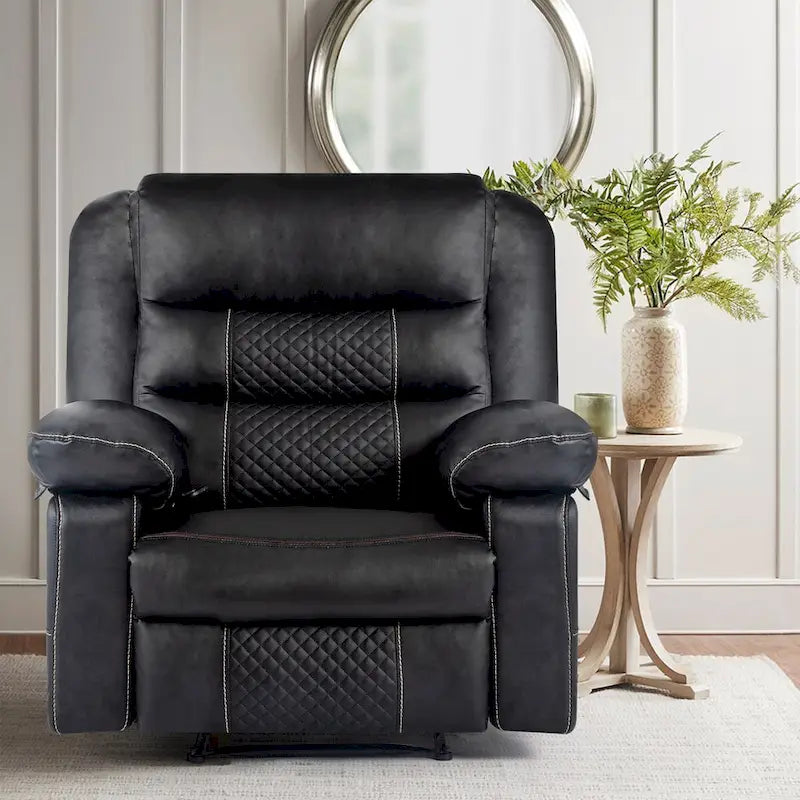 Fauteuil de massage inclinable en cuir respirant, canapé manuel inclinable pour salon