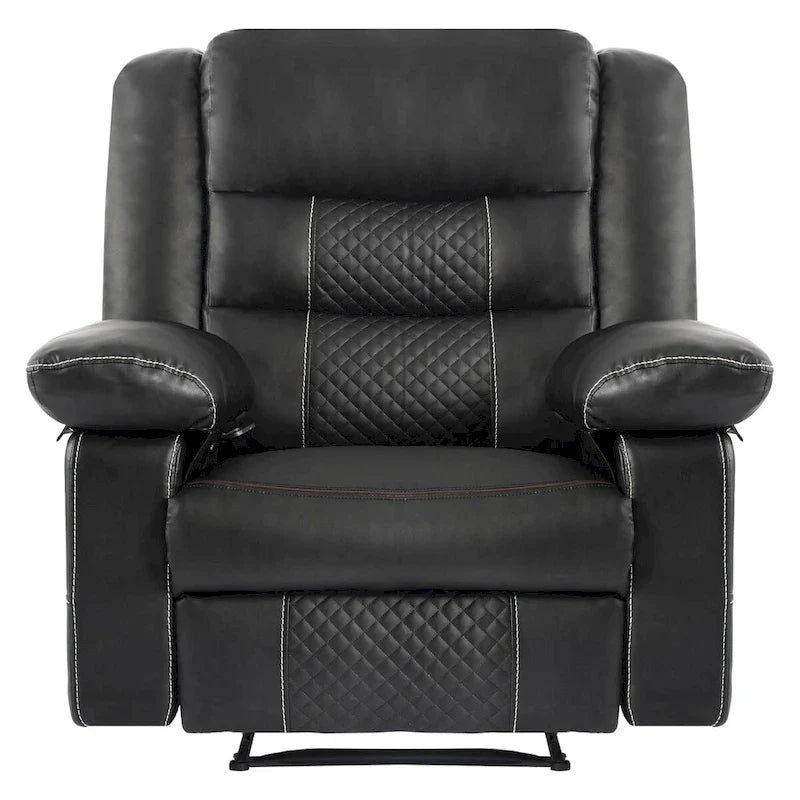 Fauteuil de massage inclinable en cuir respirant, canapé manuel inclinable pour salon