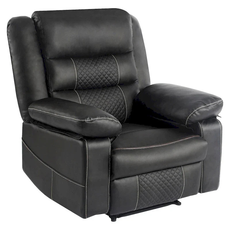 Fauteuil de massage inclinable en cuir respirant, canapé manuel inclinable pour salon