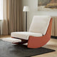 Chaise berçante inclinable moderne, fauteuil berçant confortable pour chambre de bébé avec repose-pieds, fauteuil de lecture d'appoint, fauteuil de détente rembourré