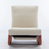 Chaise berçante inclinable moderne, fauteuil berçant confortable pour chambre de bébé avec repose-pieds, fauteuil de lecture d'appoint, fauteuil de détente rembourré