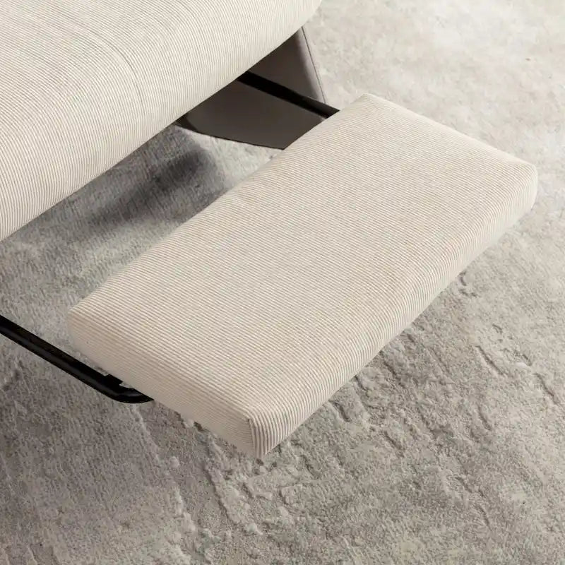Chaise berçante inclinable moderne, fauteuil berçant confortable pour chambre de bébé avec repose-pieds, fauteuil de lecture d'appoint, fauteuil de détente rembourré