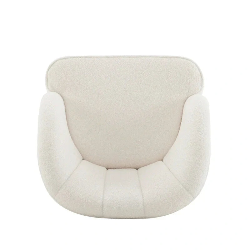 Fauteuil d'appoint rembourré avec pieds en bois