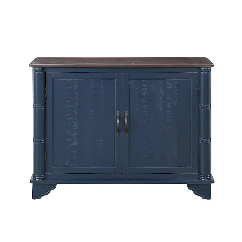 Table basse de salon rétro en bois avec étagère de rangement réglable de 40 po