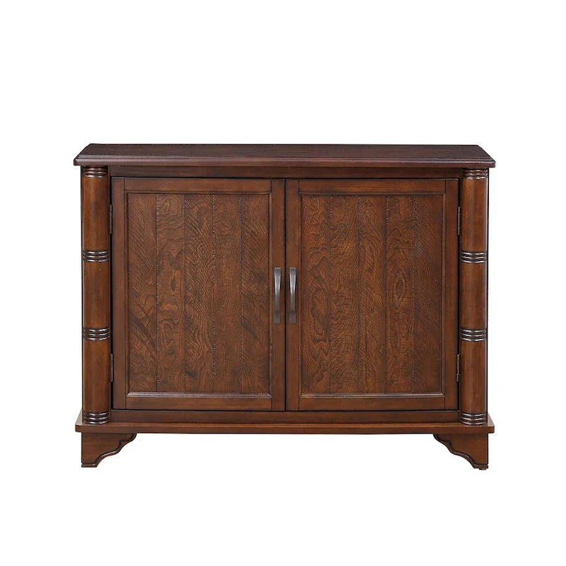 Table basse de salon rétro en bois avec étagère de rangement réglable de 40 po