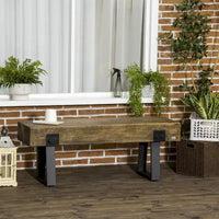 Banc de jardin avec pieds en métal