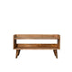 Banc de rangement nordique aspect chêne