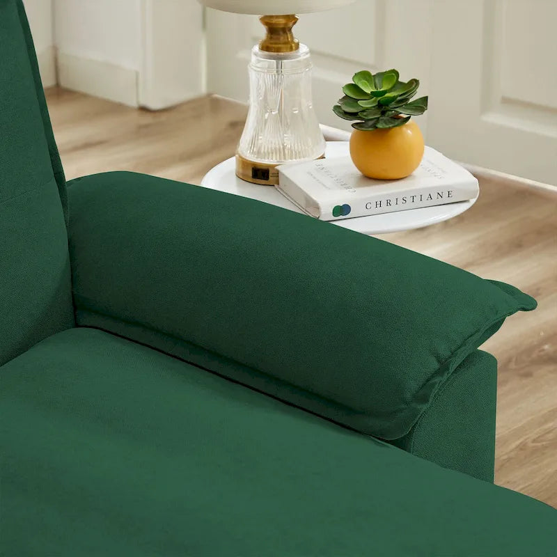Canapé sectionnel en forme de L avec assises moelleuses façon nuage - 82.28 pouces - parfait pour le salon