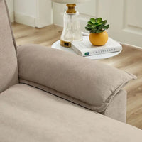 Canapé sectionnel en forme de L avec assises moelleuses façon nuage - 82.28 pouces - parfait pour le salon