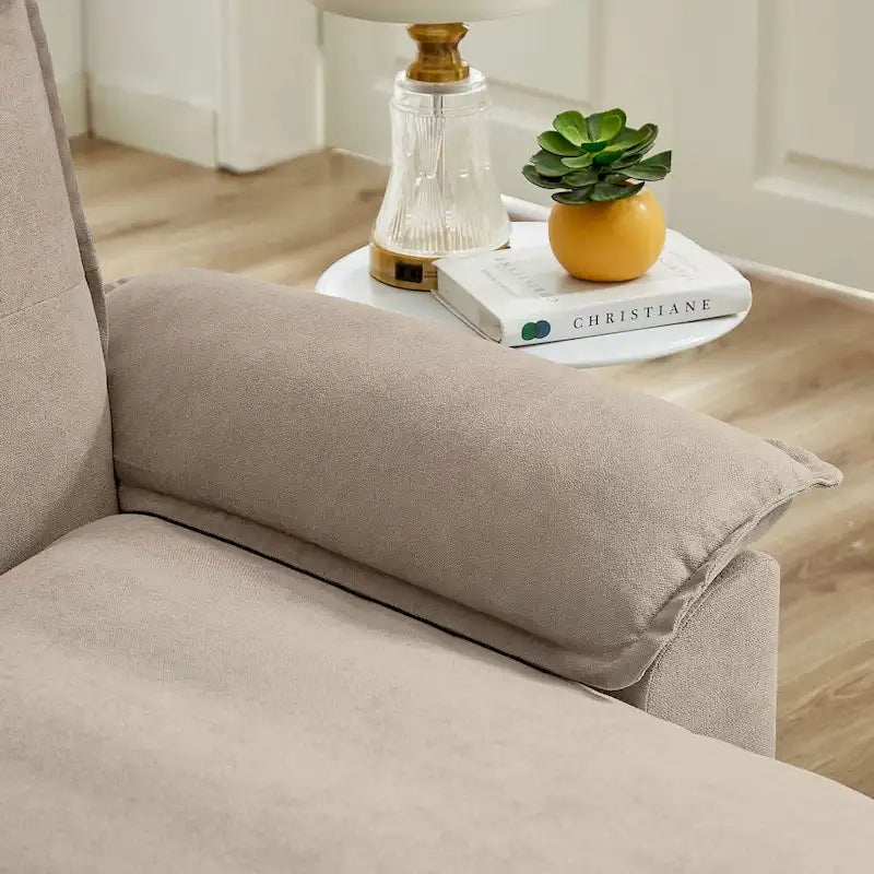 Canapé sectionnel en forme de L avec assises moelleuses façon nuage - 82.28 pouces - parfait pour le salon