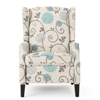 Fauteuils inclinables en tissu traditionnel avec bordure cloutée par Christopher Knight Home