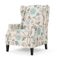 Fauteuils inclinables en tissu traditionnel avec bordure cloutée par Christopher Knight Home
