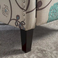 Fauteuils inclinables en tissu traditionnel avec bordure cloutée par Christopher Knight Home