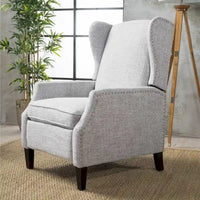 Fauteuils inclinables en tissu traditionnel avec bordure cloutée par Christopher Knight Home