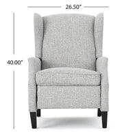 Fauteuils inclinables en tissu traditionnel avec bordure cloutée par Christopher Knight Home