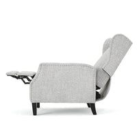 Fauteuils inclinables en tissu traditionnel avec bordure cloutée par Christopher Knight Home