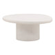 Table basse en terrazzo Rowan Concrete, blanche