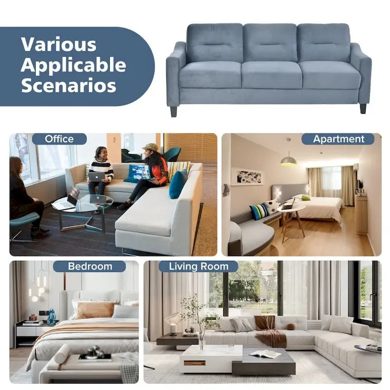 Canapés Sectionnels Confortables pour Salon/Chambre/Bureau/Petit Espace