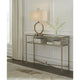 Signature Design by Ashley Cloverty Console – Or vieilli – 114 cm (L) x 35,5 cm (P) x 84 cm (H)