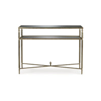 Signature Design by Ashley Cloverty Console – Or vieilli – 114 cm (L) x 35,5 cm (P) x 84 cm (H)