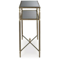 Signature Design by Ashley Cloverty Console – Or vieilli – 114 cm (L) x 35,5 cm (P) x 84 cm (H)