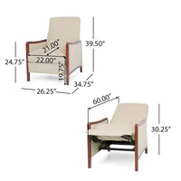 Fauteuil Inclinable en Tissu Merax
