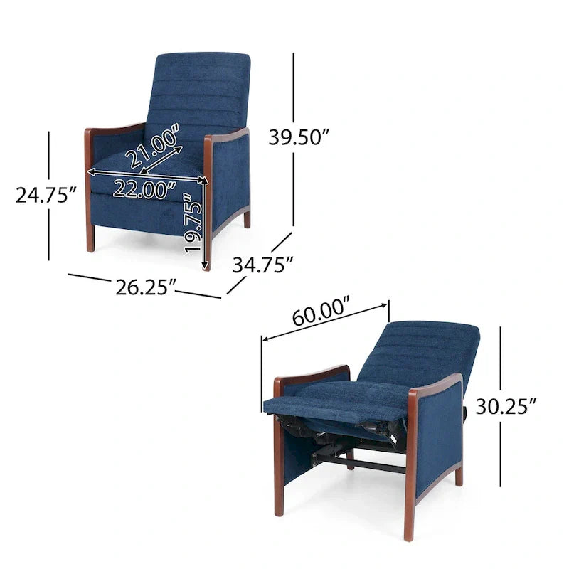 Fauteuil Inclinable en Tissu Merax