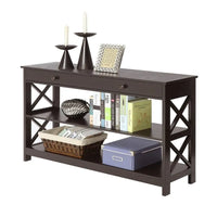 Console 1 tiroir avec étagères - 11.75P x 39.25L x 31.5H