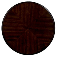 Table d'appoint ronde rétro 22, table d'appoint de canapé en bois massif avec étagère, table de coin de salon facile à assembler