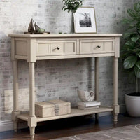 Console série Daisy avec 2 tiroirs et étagère inférieure