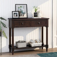 Console série Daisy avec 2 tiroirs et étagère inférieure