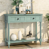 Console série Daisy avec 2 tiroirs et étagère inférieure