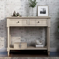 Console série Daisy avec 2 tiroirs et étagère inférieure