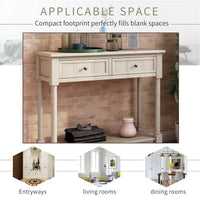 Console série Daisy avec 2 tiroirs et étagère inférieure