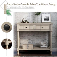 Console série Daisy avec 2 tiroirs et étagère inférieure