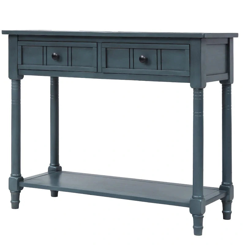Console série Daisy avec 2 tiroirs et étagère inférieure
