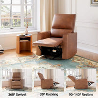 Fauteuil inclinable pivotant et coulissant
