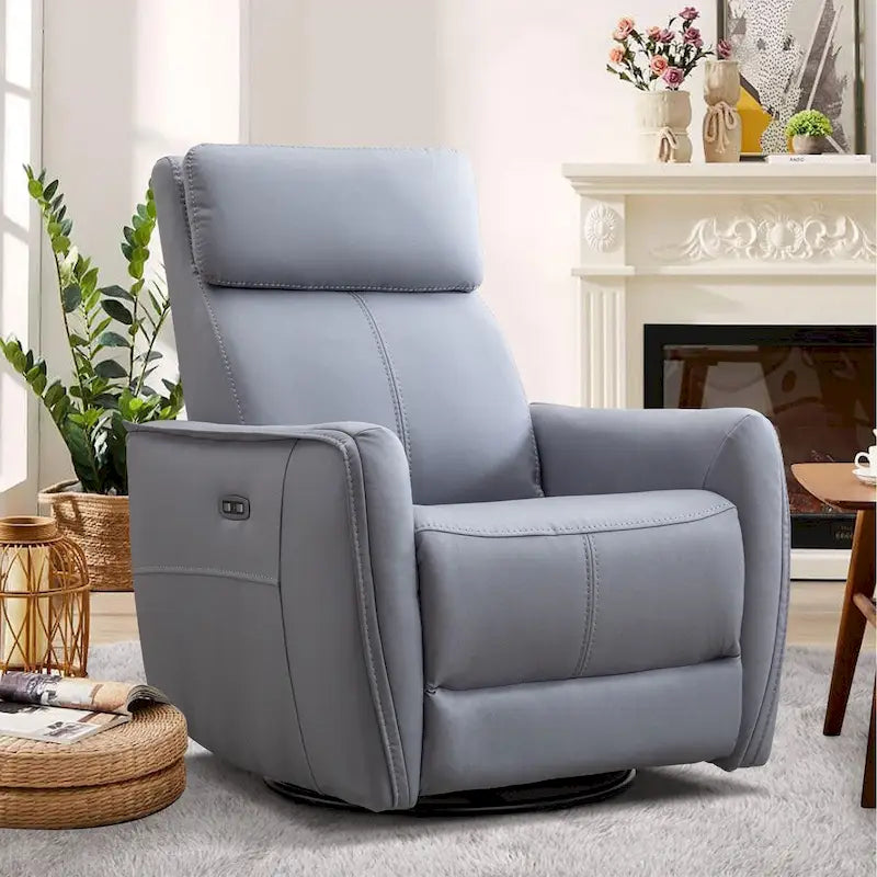 Fauteuil inclinable pivotant à bascule électrique 32.3 de large avec ports USB