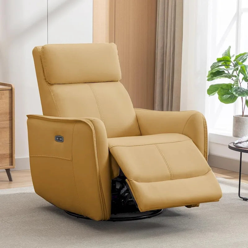 Fauteuil inclinable pivotant à bascule électrique 32.3 de large avec ports USB