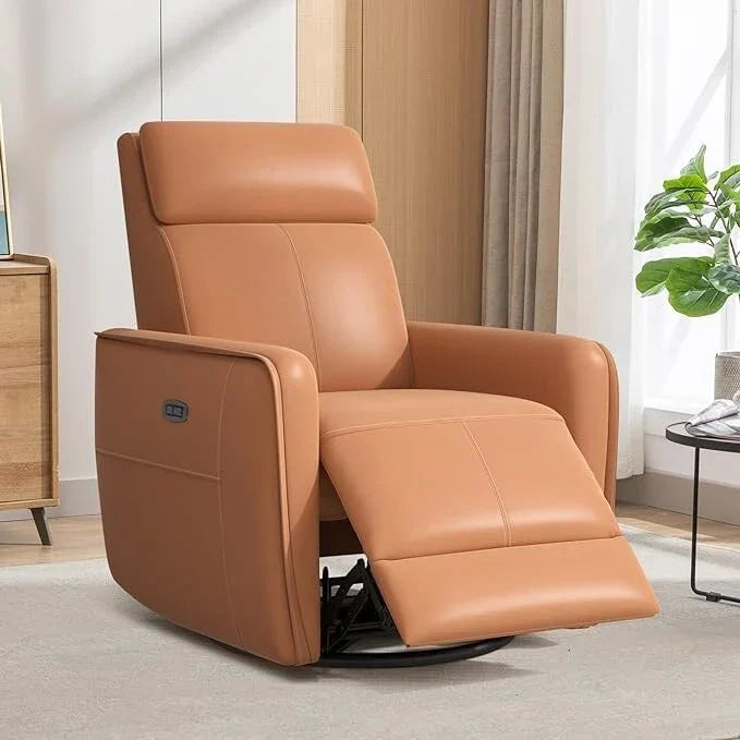 Fauteuil inclinable pivotant à bascule électrique 32.3 de large avec ports USB