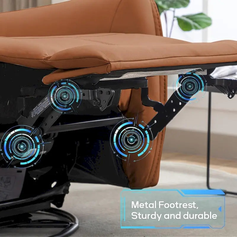 Fauteuil inclinable pivotant à bascule électrique 32.3 de large avec ports USB