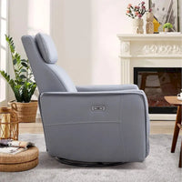 Fauteuil inclinable pivotant à bascule électrique 32.3 de large avec ports USB
