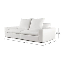 Canapé modulaire nuage 90.56 déhoussable - Causeuse