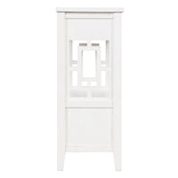 Table console de 36 po en pin de style rustique pour entrée de canapé avec 4 tiroirs et 1 étagère de rangement