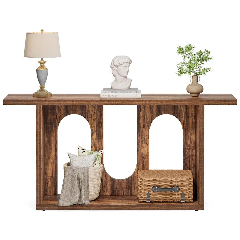 Console de canapé en bois 70.87 pouces pour entrée et salon