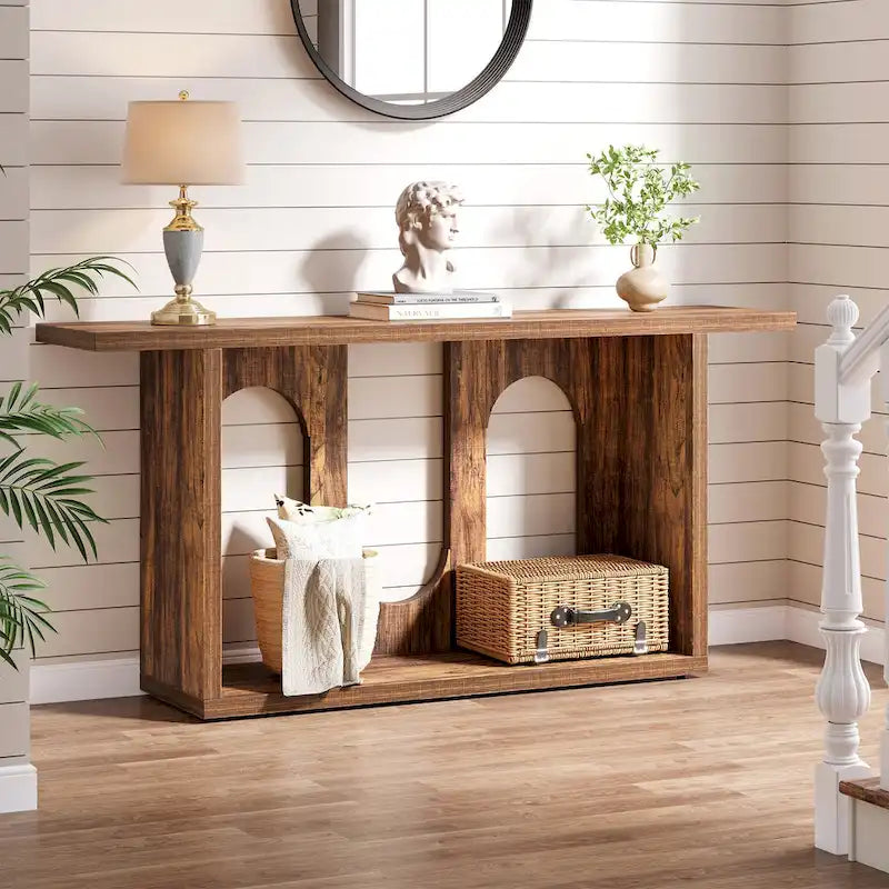 Console de canapé en bois 70.87 pouces pour entrée et salon