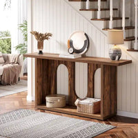 Console de canapé en bois 70.87 pouces pour entrée et salon