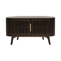 Meuble TV d'angle en bois Sierra Studio London avec accents du milieu du siècle