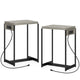 Tables de chevet (lot de 2) avec station de charge
